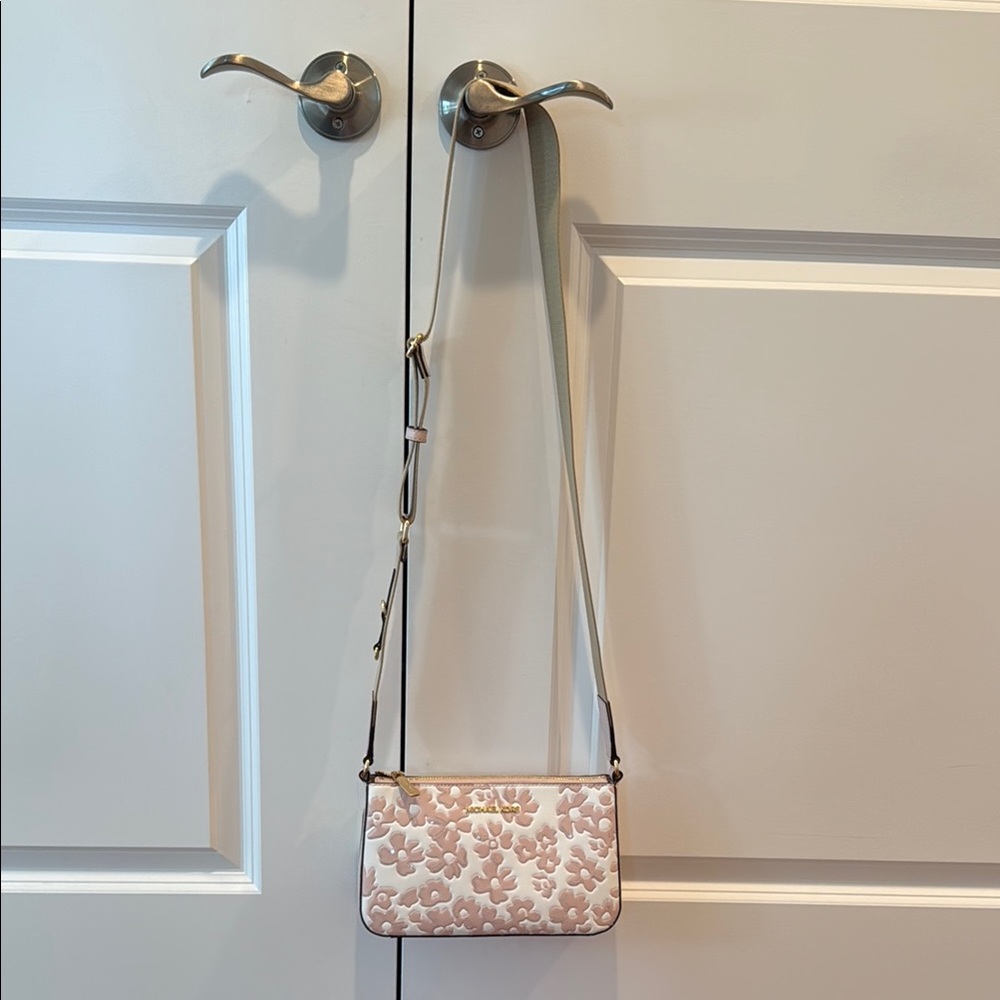 Floral Pink Crossbody Bag